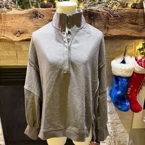 Gray Pullover Sweatshirt
